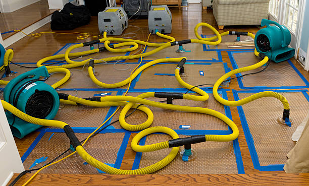 Professional Flood Damage Restoration technician working in Ocean Beach, NY